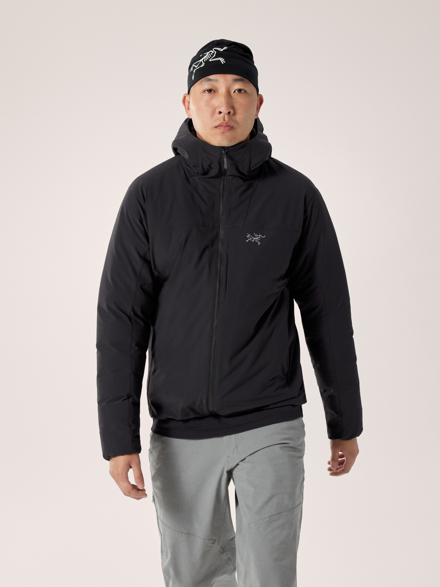 F25-X000009895-Epsilon-Down-Hoody-Black-Front-View